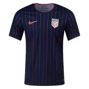 Nike Size Medium (M) Nike USA Soccer Jersey Navy Blue Striped Short Sleeve Men's